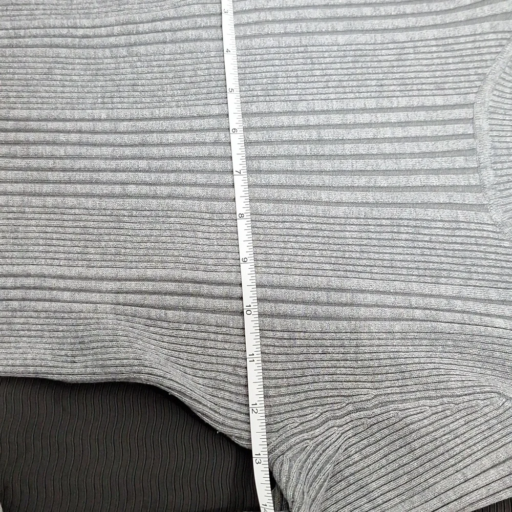 IT'S OUR TIME Grey Ribbed Turtleneck Long Sleeve Sweater